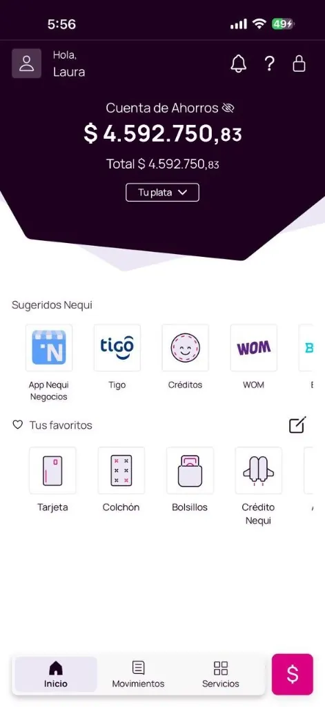 Comprobante de pago $4.592.750 COP