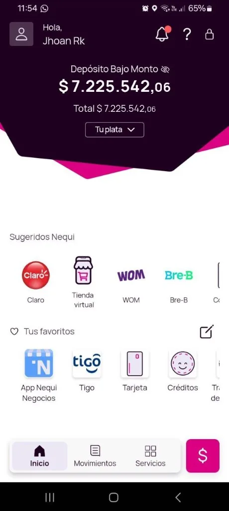 Comprobante de pago $7.225.542 COP