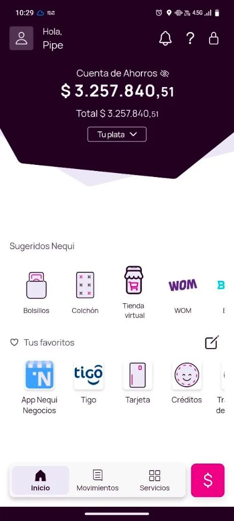 Comprobante de pago $3.257.840 COP